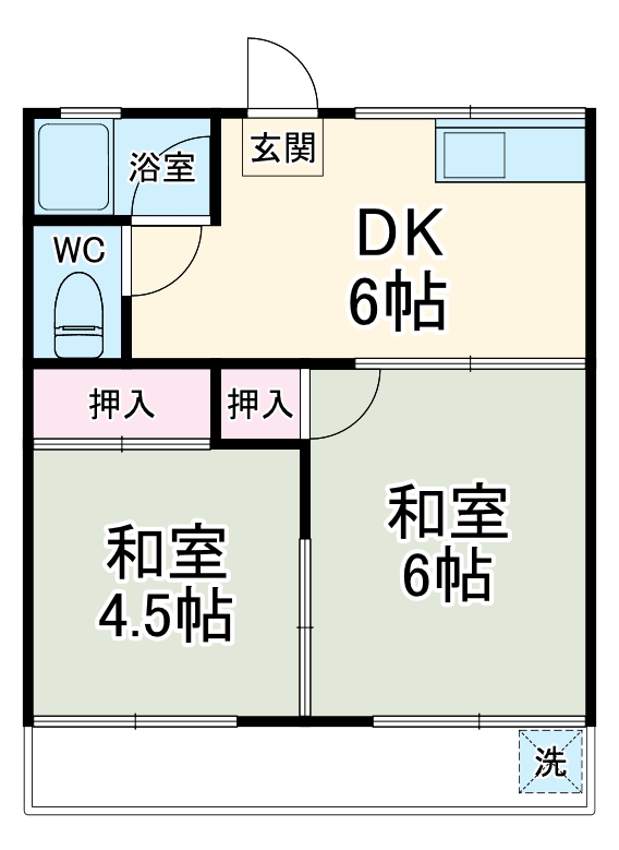 名城ハイツの間取り