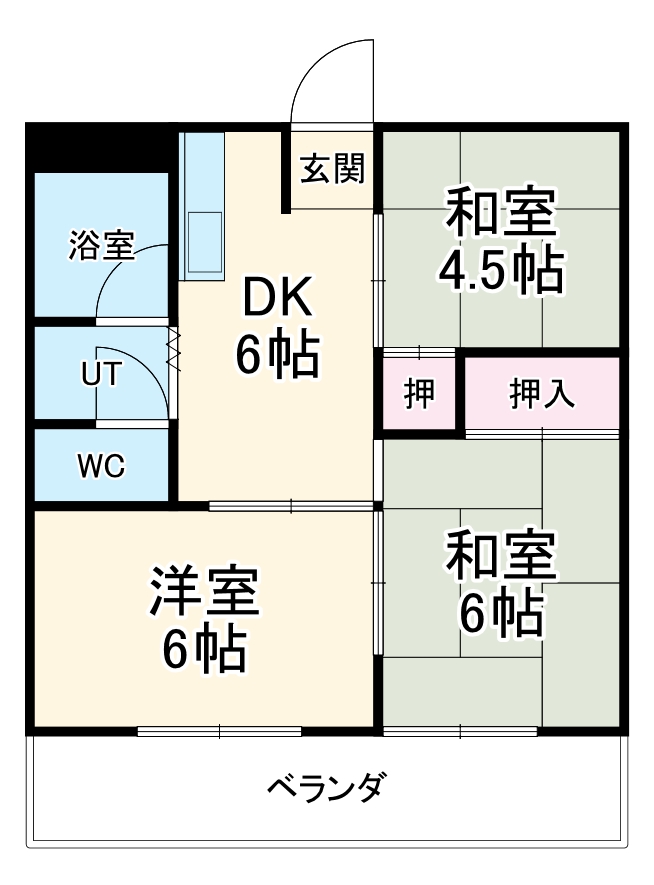 コーポ大晴の間取り