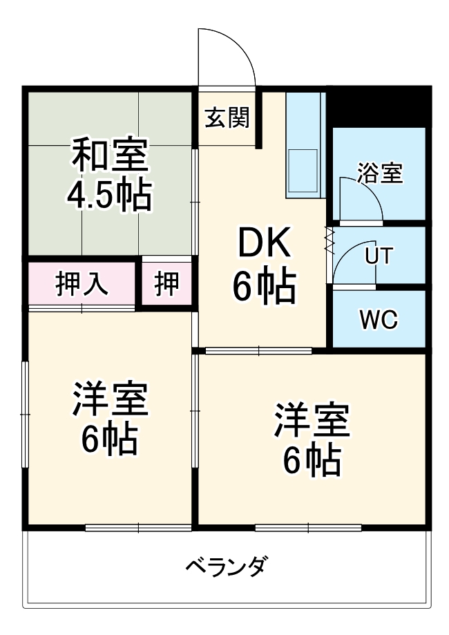 コーポ大晴の間取り
