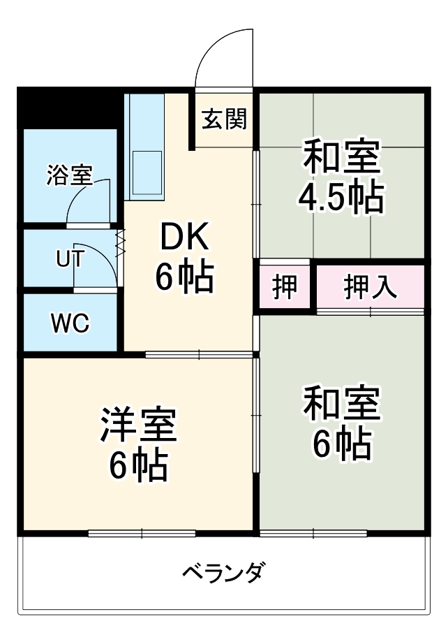 コーポ大晴の間取り