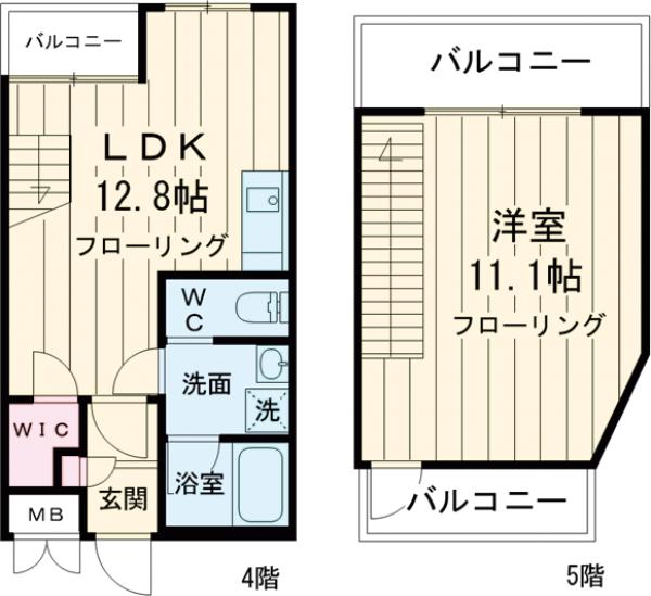 第7丸仙ハイツの間取り