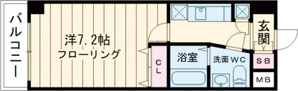 ピュアドームエクサイト博多アネックスの間取り