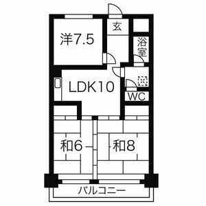 大進コーポの間取り