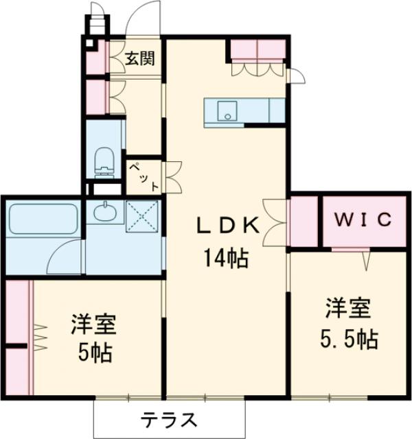 (仮)古市メゾンの間取り
