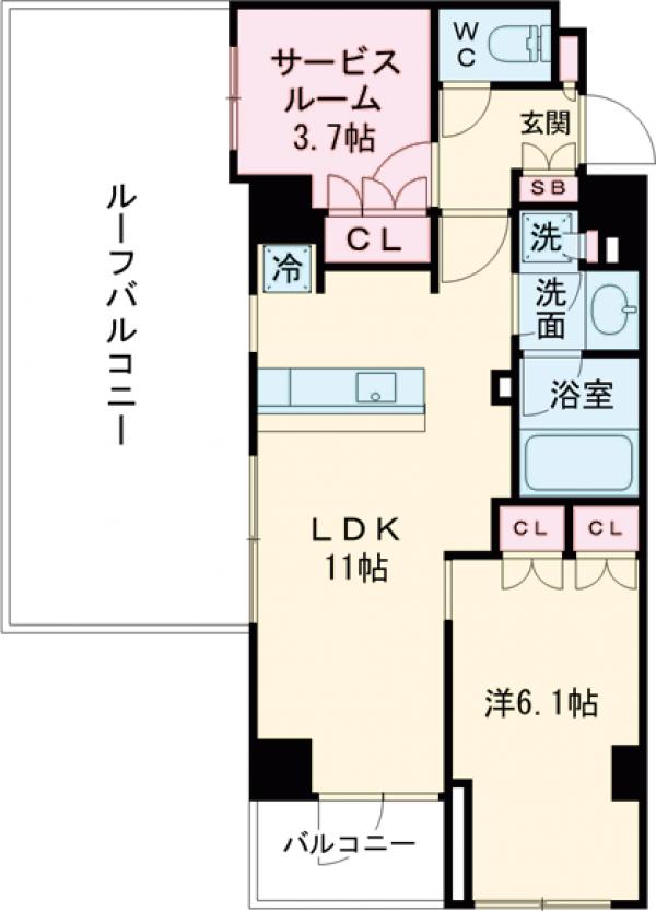 LUMIEC CHITOSE FUNABASHIの間取り
