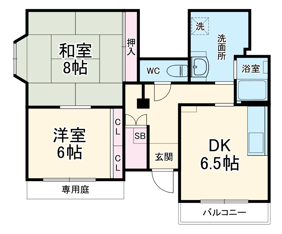 ハイツ西田の間取り