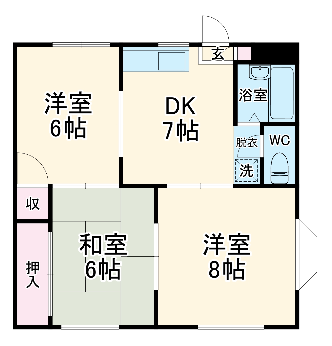 ユニティー西山の間取り