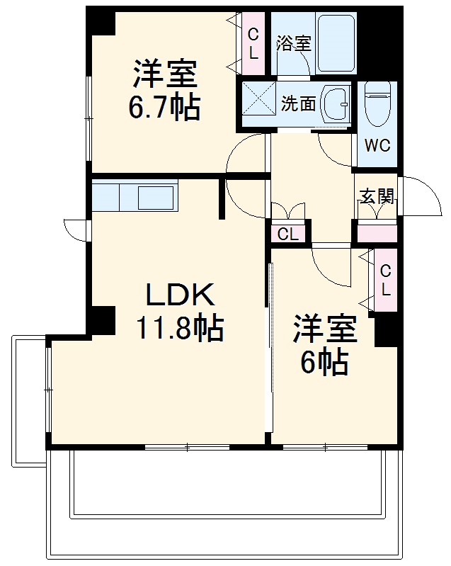 エルミタージュ横浜ベイの間取り
