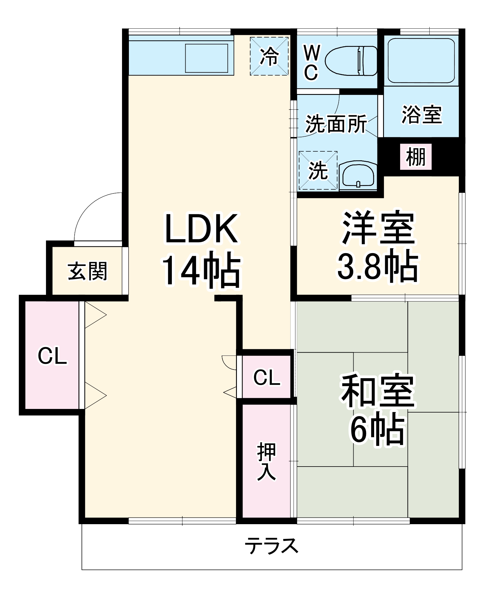 小泉ハイツの間取り
