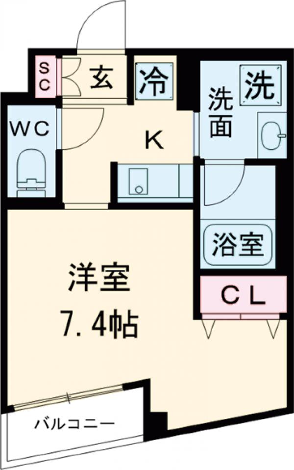 スタイリオ東品川の間取り