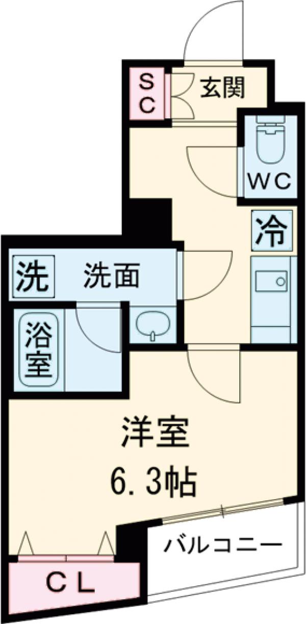 スタイリオ東品川の間取り