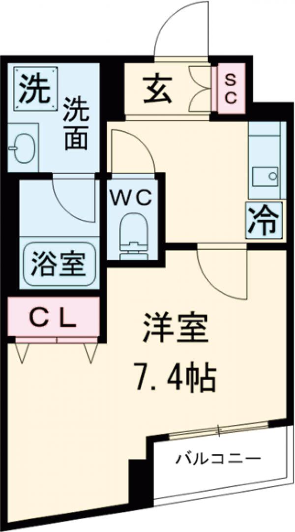 スタイリオ東品川の間取り