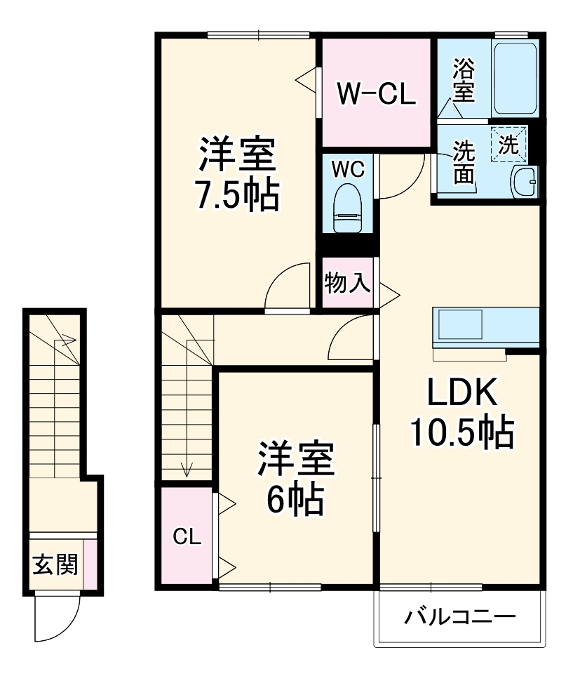 エトワル Ⅱの間取り