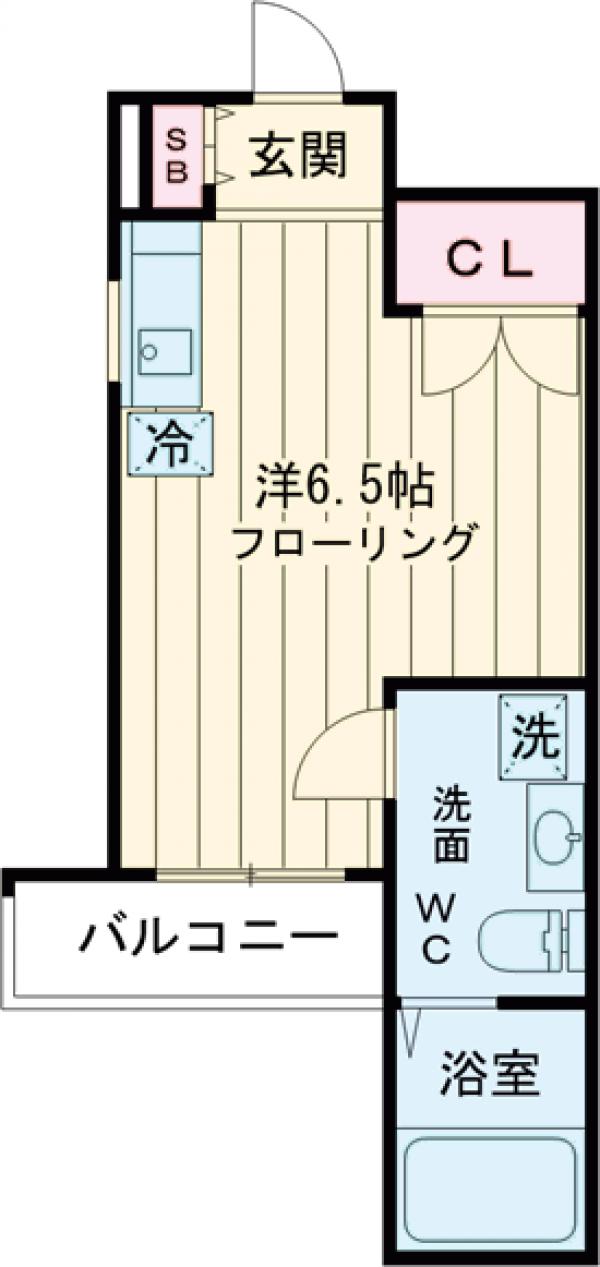 初台フラットの間取り