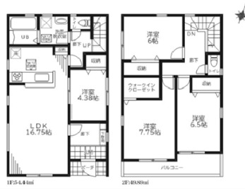 マイホームネクスト中央区寒川町1号棟の間取り