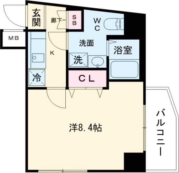 京島の完工年月(2025年7月)築の賃貸マンションの間取り