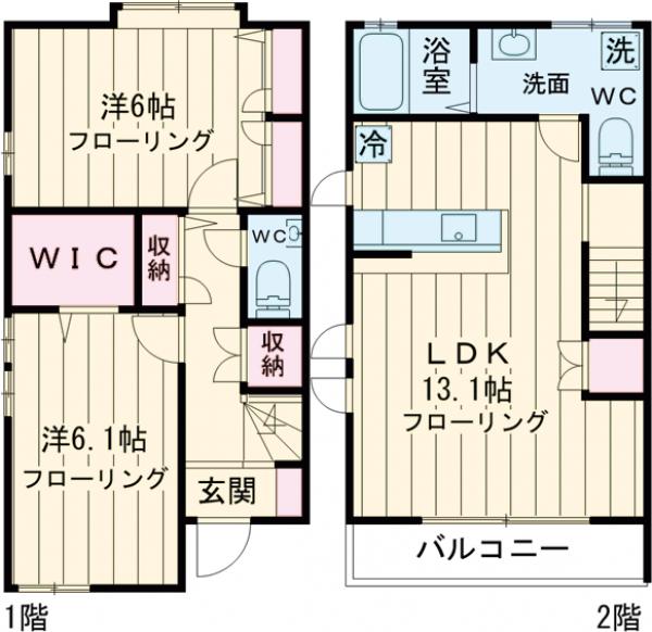 ワイズテラスコートIの間取り