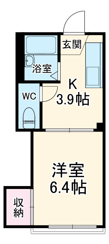パラシオン芦川 Aの間取り