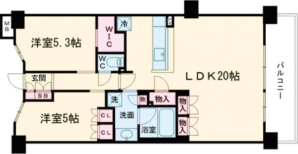 ジオ京都西院の間取り