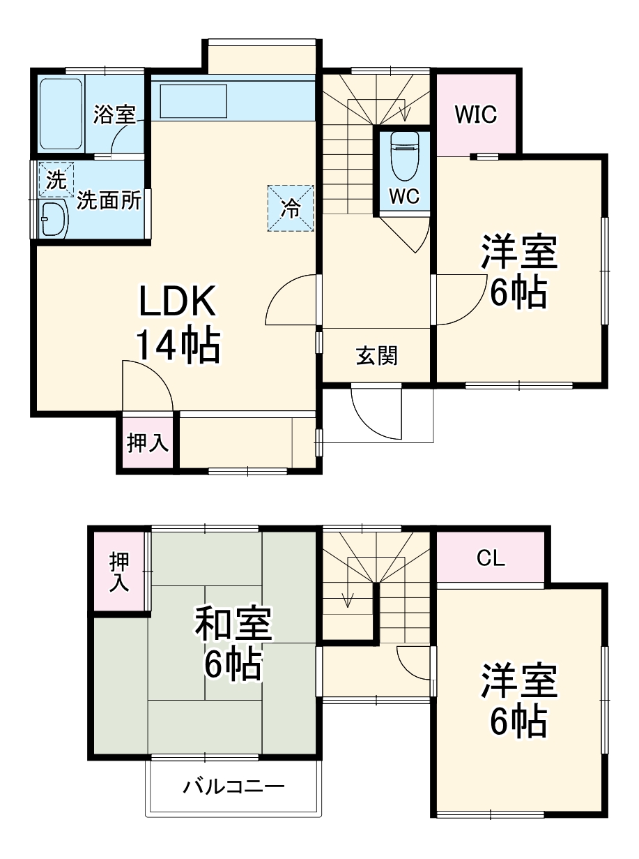 Cozy House船橋旭町戸建の間取り