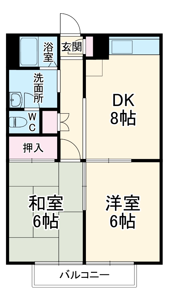 エステートピアKの間取り