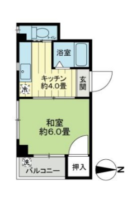 キングビルディングの間取り