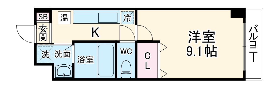 グランステージ京都四条の間取り