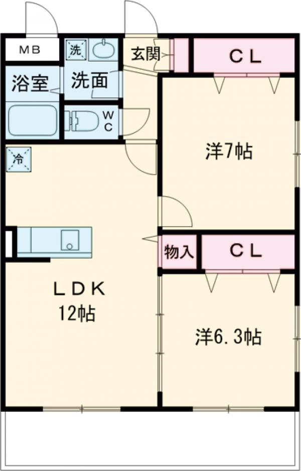 ラグゼナ千現の間取り