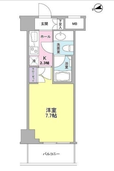 コンフォリア東中野DEUXの間取り