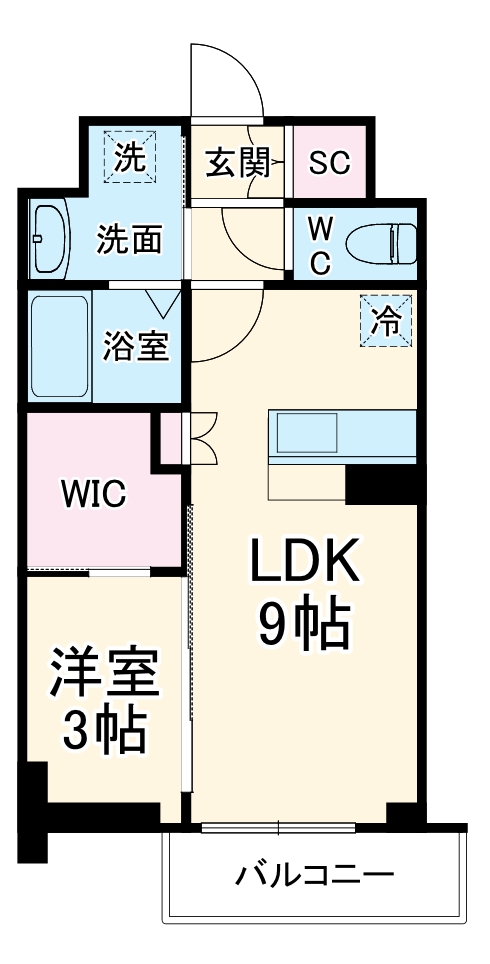 セレニテ谷町四丁目アリエの間取り
