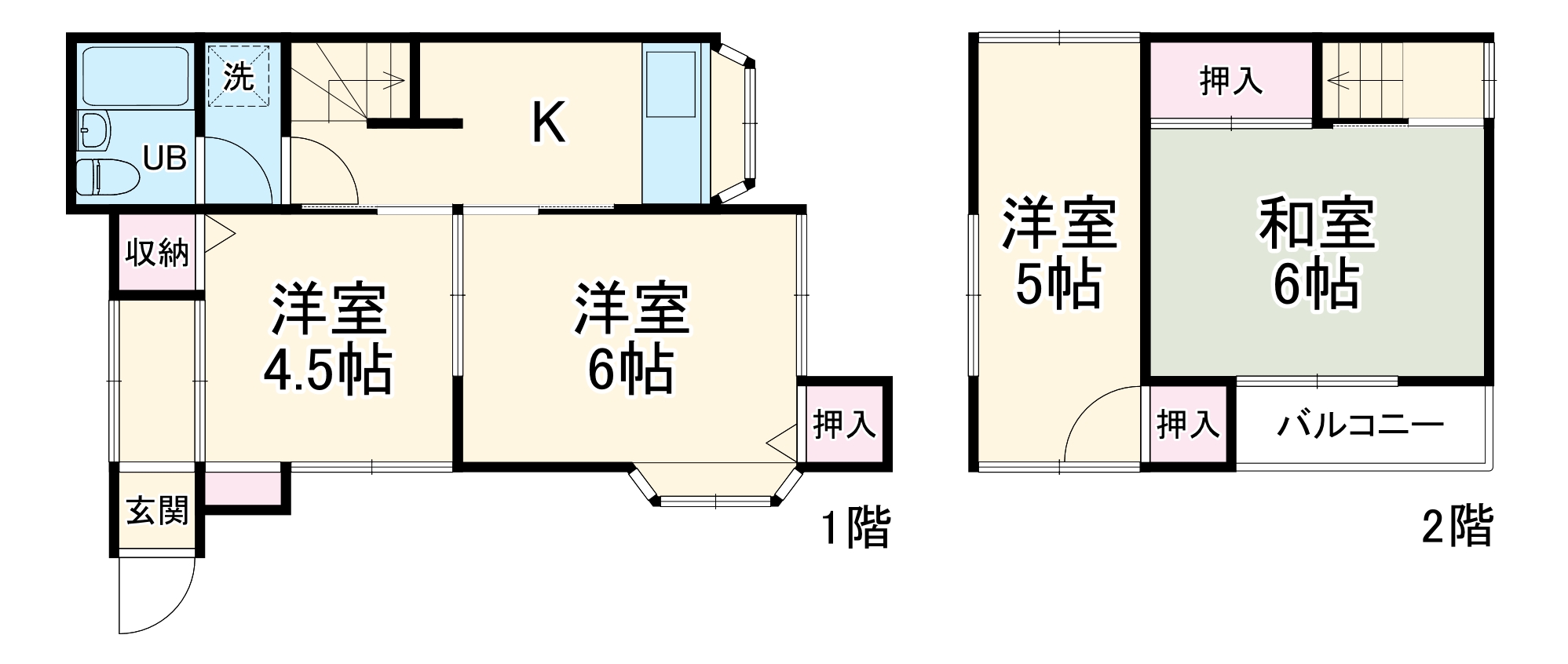 道順川戸貸家の間取り