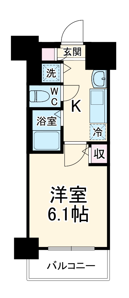プレサンス天神橋ディオレの間取り