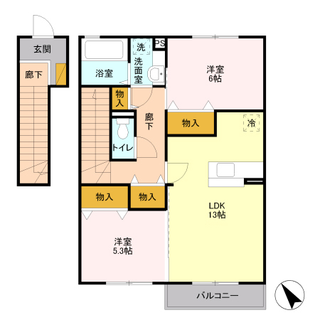 グランメールの間取り