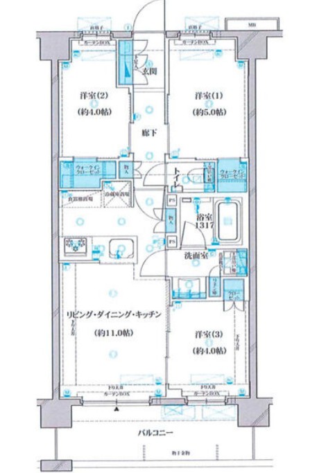 プレシス横浜ベイサイドの間取り