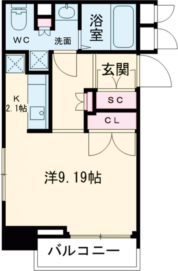 ハウス桃李の間取り
