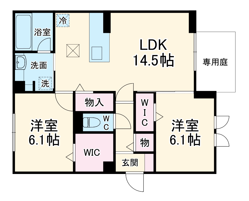 セレスティア唐山町の間取り