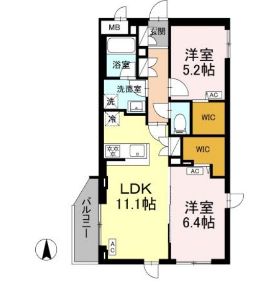 ロイジェント上板橋の間取り