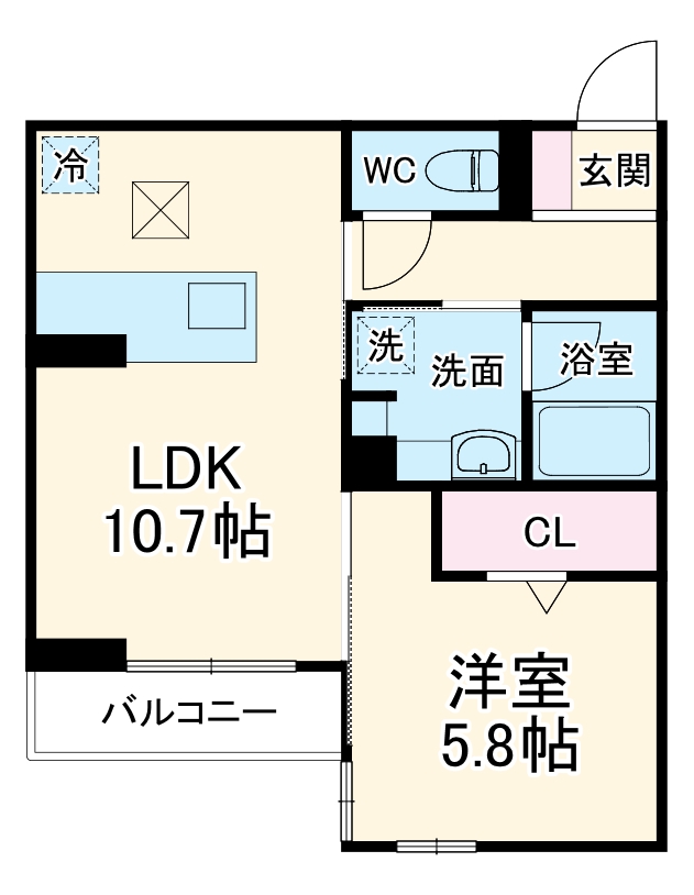 セレスティア唐山町の間取り