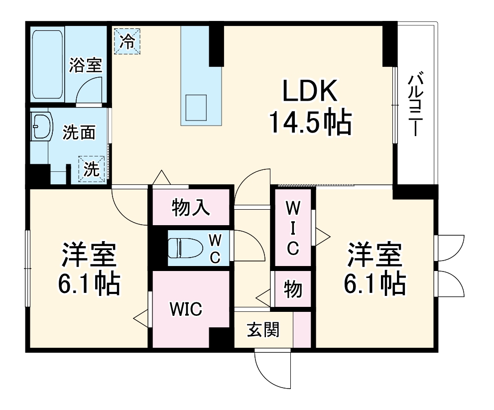 セレスティア唐山町の間取り