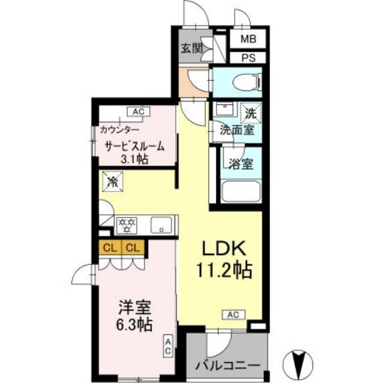 ロイジェント上板橋の間取り