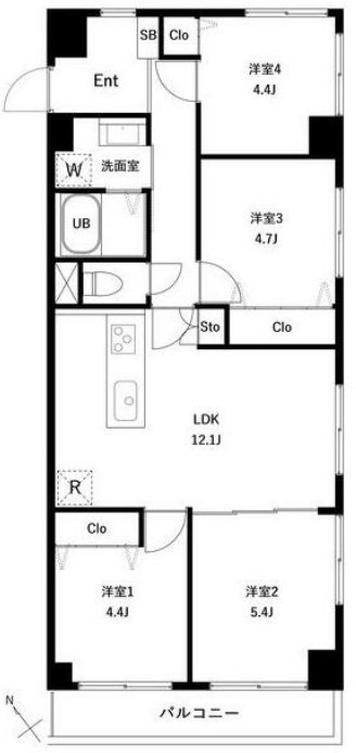 PARK MODERN 西葛西の間取り