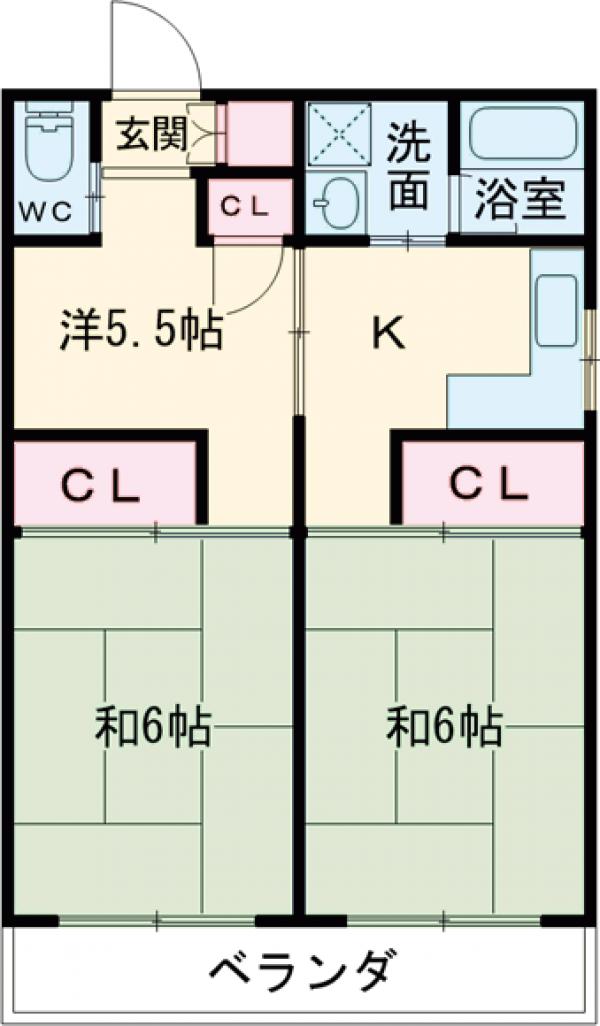宮城荘の間取り