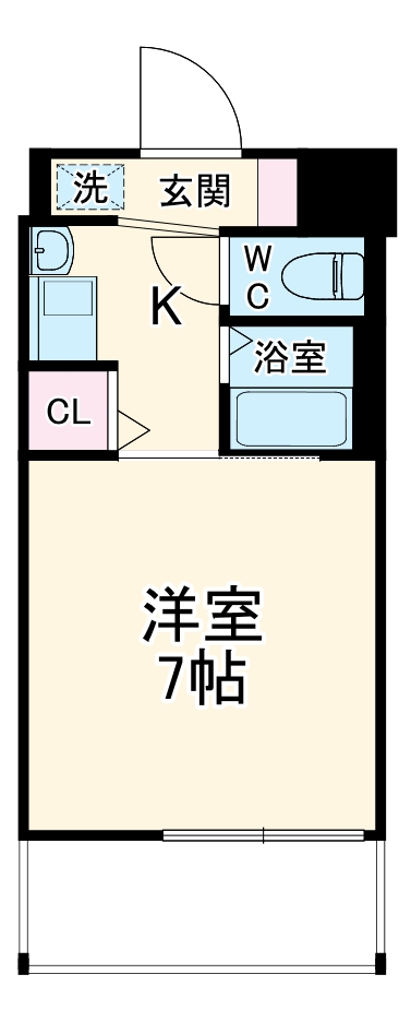 エステムコート京都烏丸Ⅲジャパニズムの間取り