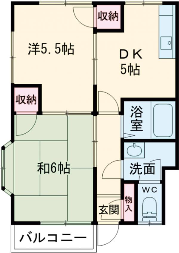 増田ハイツBの間取り