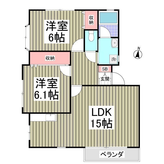 井草ハイツCの間取り