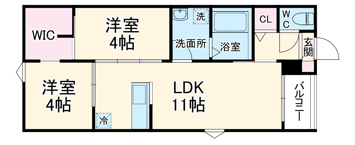REGALESTラヴ守山の間取り