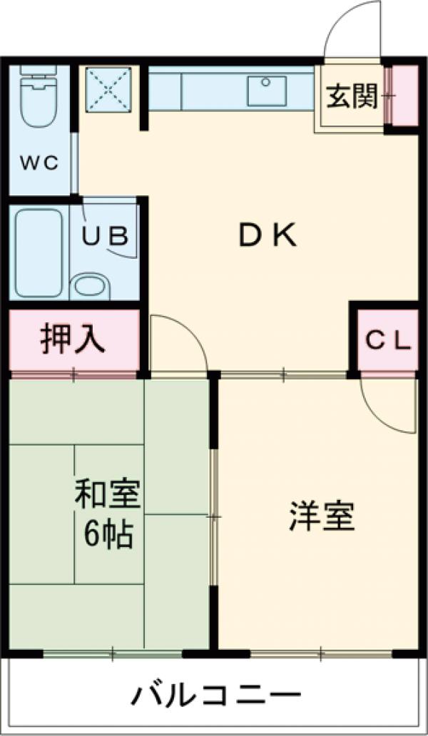 谷マンションの間取り