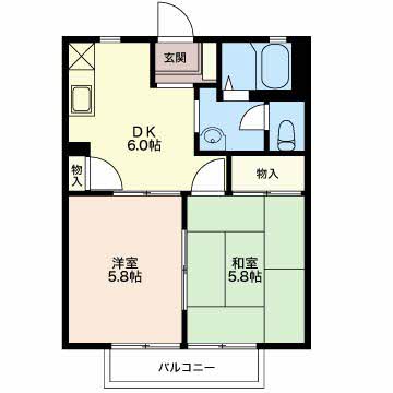 メゾンファミーユEの間取り