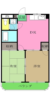 パークハイムKATAKURAの間取り