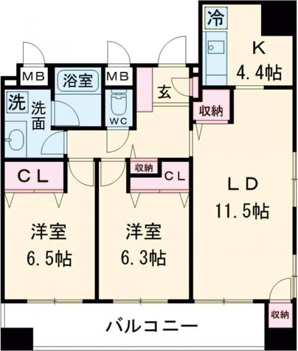 ラグーナ東池袋の間取り